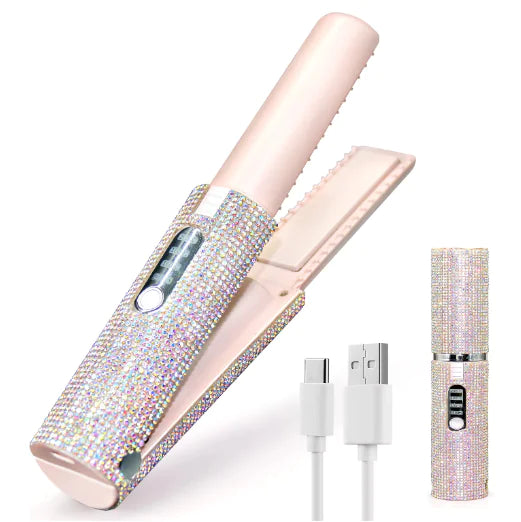 Glossem&Glow Portable Diamond Hair Straightener